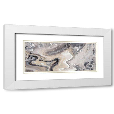Cycle II White Modern Wood Framed Art Print with Double Matting by Bramma, Lila