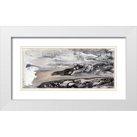 Cycle III White Modern Wood Framed Art Print with Double Matting by Bramma, Lila