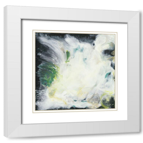 Ascension Abstract I White Modern Wood Framed Art Print with Double Matting by Bramma, Lila