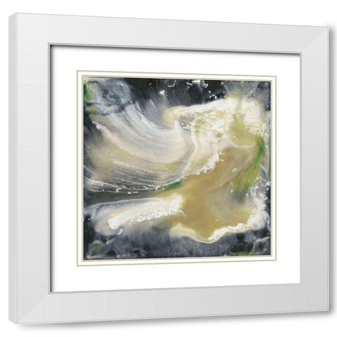 Ascension Abstract II White Modern Wood Framed Art Print with Double Matting by Bramma, Lila