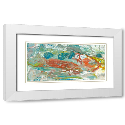 Color of Life II White Modern Wood Framed Art Print with Double Matting by Bramma, Lila