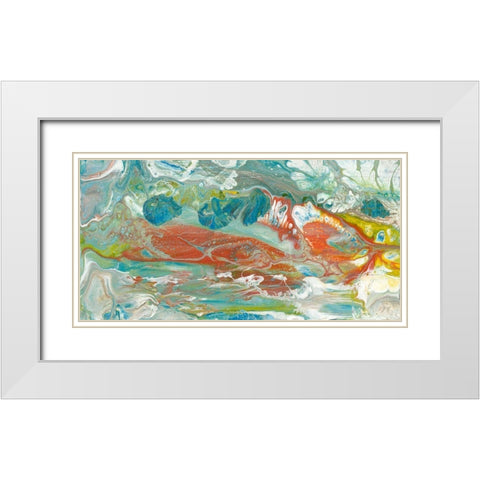 Color of Life II White Modern Wood Framed Art Print with Double Matting by Bramma, Lila