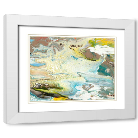 Color of Life III White Modern Wood Framed Art Print with Double Matting by Bramma, Lila
