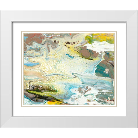 Color of Life III White Modern Wood Framed Art Print with Double Matting by Bramma, Lila