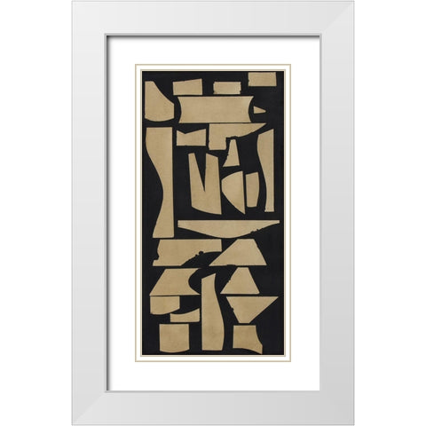 Finial I White Modern Wood Framed Art Print with Double Matting by Delamater, Rob
