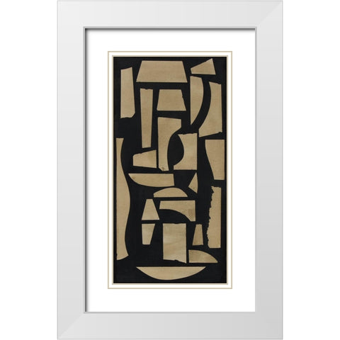 Finial II White Modern Wood Framed Art Print with Double Matting by Delamater, Rob