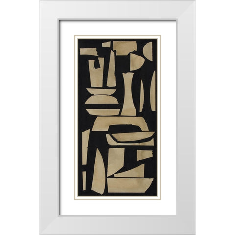 Finial IV White Modern Wood Framed Art Print with Double Matting by Delamater, Rob