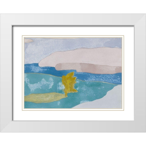 French Countryside II White Modern Wood Framed Art Print with Double Matting by Delamater, Rob
