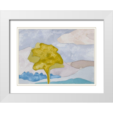 French Countryside III White Modern Wood Framed Art Print with Double Matting by Delamater, Rob