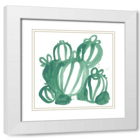 Boho Tropicals III White Modern Wood Framed Art Print with Double Matting by Vess, June Erica