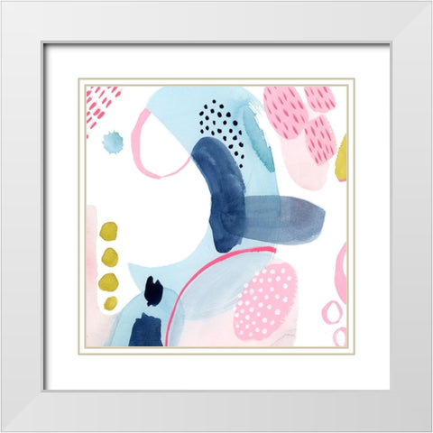 Frolic Form III White Modern Wood Framed Art Print with Double Matting by Popp, Grace