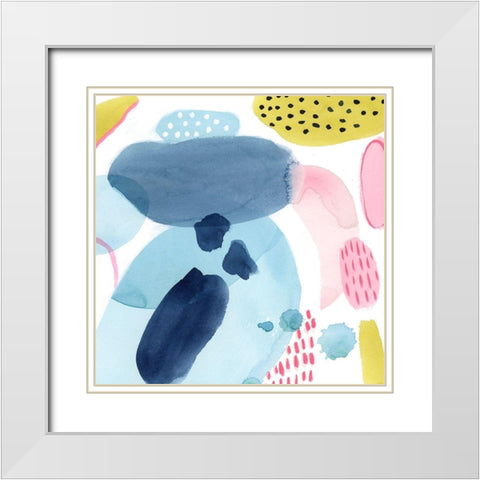 Frolic Form IV White Modern Wood Framed Art Print with Double Matting by Popp, Grace