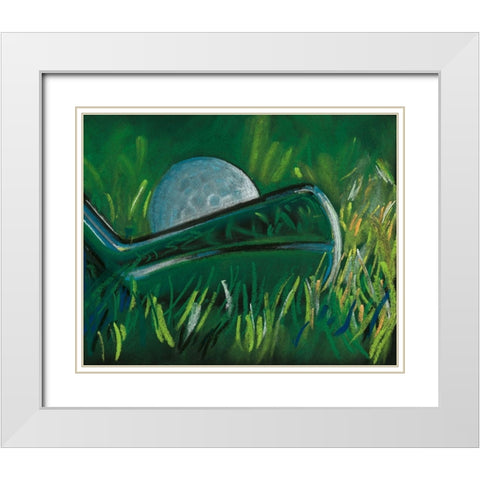 Tee Time I White Modern Wood Framed Art Print with Double Matting by Parker, Jennifer Paxton