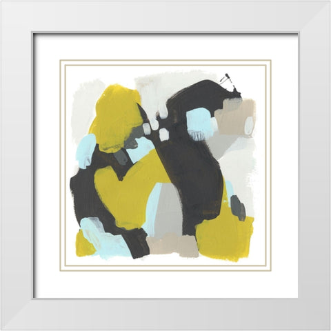 Introspect IV White Modern Wood Framed Art Print with Double Matting by Vess, June Erica