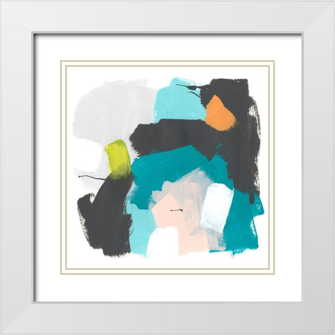 Side Line I White Modern Wood Framed Art Print with Double Matting by Vess, June Erica