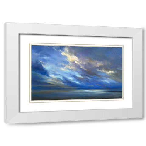 Coastal Sky #2 White Modern Wood Framed Art Print with Double Matting by Finch, Sheila