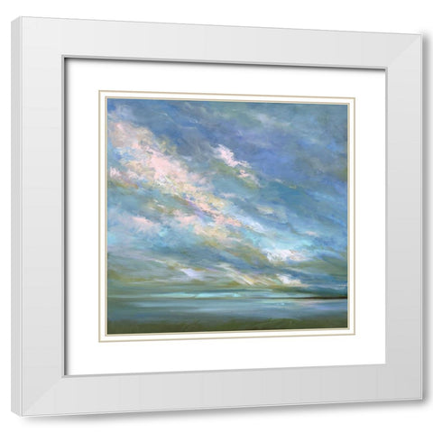 Coastal Sky #3 White Modern Wood Framed Art Print with Double Matting by Finch, Sheila