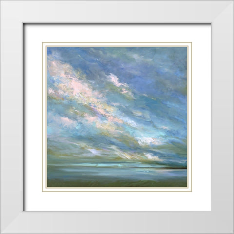 Coastal Sky #3 White Modern Wood Framed Art Print with Double Matting by Finch, Sheila