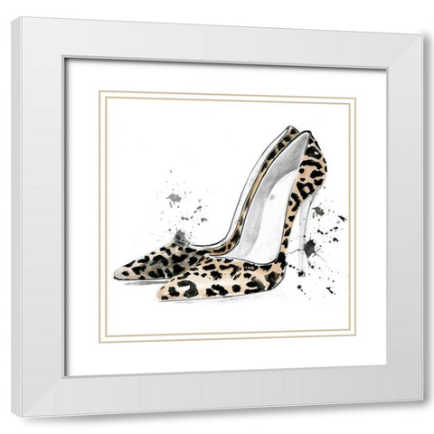 Glamourous III White Modern Wood Framed Art Print with Double Matting by Parker, Jennifer Paxton