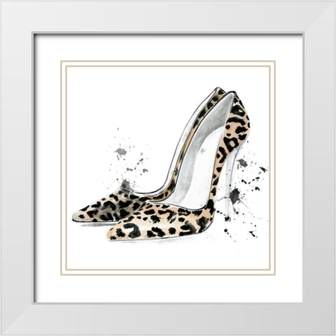 Glamourous III White Modern Wood Framed Art Print with Double Matting by Parker, Jennifer Paxton