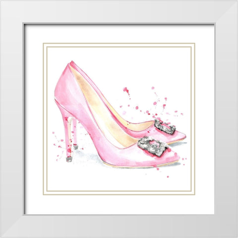 Glamourous IV White Modern Wood Framed Art Print with Double Matting by Parker, Jennifer Paxton