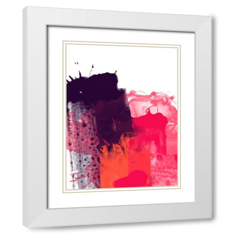 Liquid Swatch I White Modern Wood Framed Art Print with Double Matting by Vess, June Erica