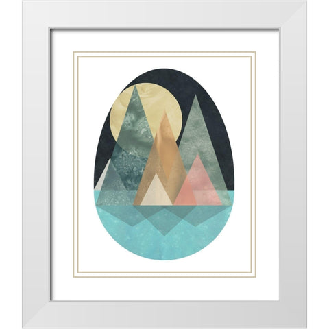 Terra Forms I White Modern Wood Framed Art Print with Double Matting by Vess, June Erica