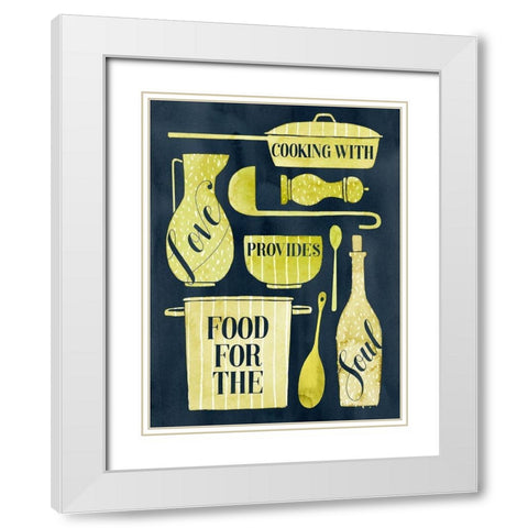 Food for the Soul II White Modern Wood Framed Art Print with Double Matting by Popp, Grace