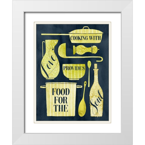 Food for the Soul II White Modern Wood Framed Art Print with Double Matting by Popp, Grace