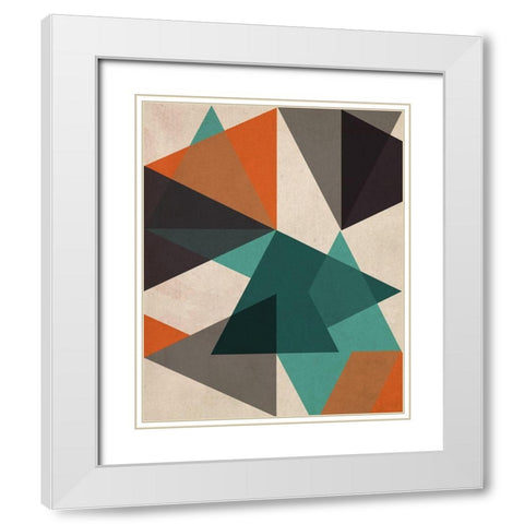 In Between I White Modern Wood Framed Art Print with Double Matting by Vess, June Erica