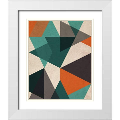 In Between II White Modern Wood Framed Art Print with Double Matting by Vess, June Erica