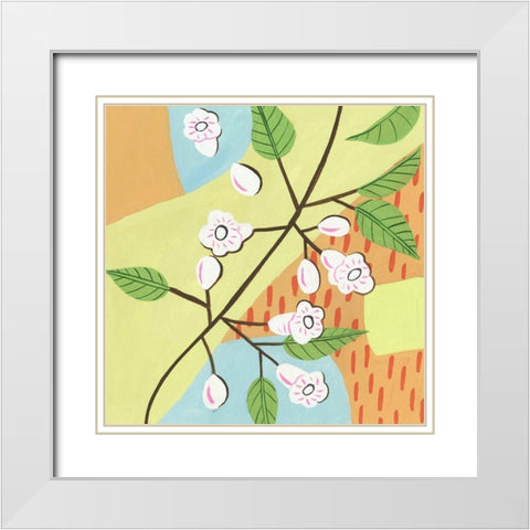 Early Summer Memory II White Modern Wood Framed Art Print with Double Matting by Wang, Melissa