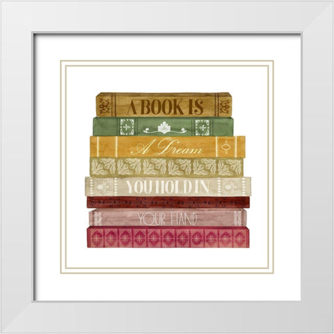 Book Lover I White Modern Wood Framed Art Print with Double Matting by Popp, Grace