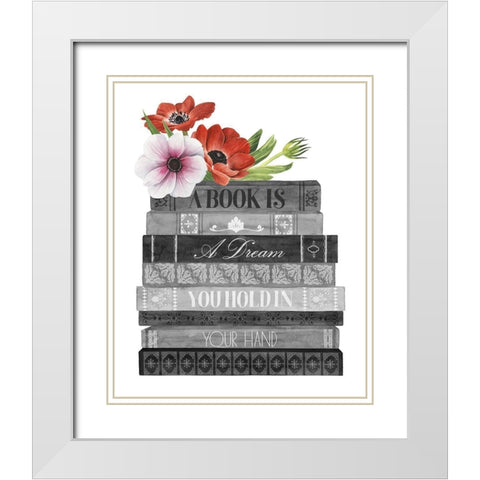 Book Dream I White Modern Wood Framed Art Print with Double Matting by Popp, Grace