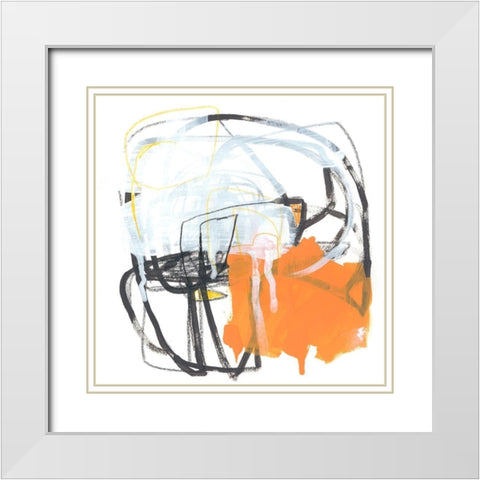 Acquisition II White Modern Wood Framed Art Print with Double Matting by Vess, June Erica