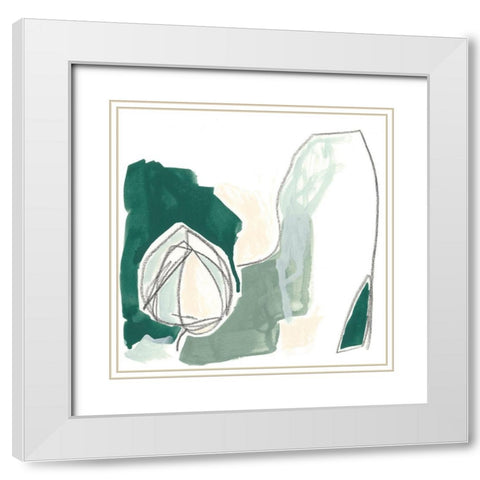 Idlewild IV White Modern Wood Framed Art Print with Double Matting by Vess, June Erica