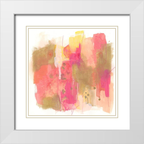 Coral Borealis I White Modern Wood Framed Art Print with Double Matting by Vess, June Erica