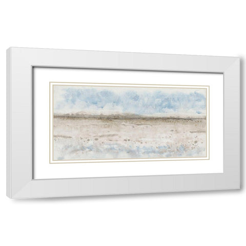 Horizon Edge I White Modern Wood Framed Art Print with Double Matting by OToole, Tim