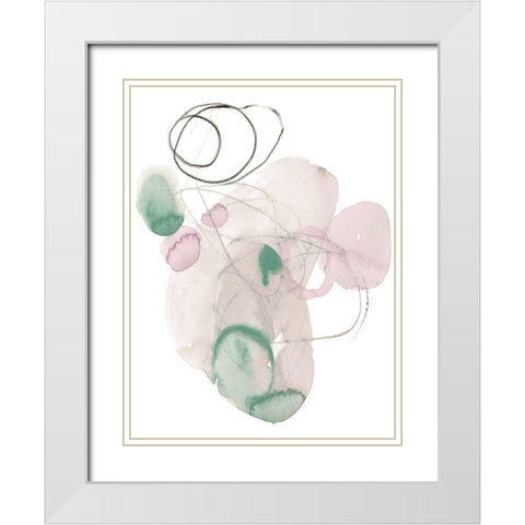 Sea Glass Stack IV White Modern Wood Framed Art Print with Double Matting by Parker, Jennifer Paxton