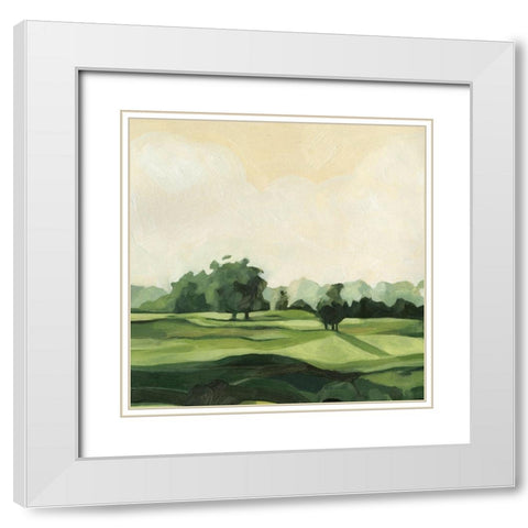 Olive Afternoon II White Modern Wood Framed Art Print with Double Matting by Scarvey, Emma