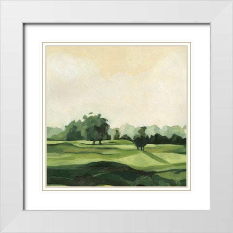 Olive Afternoon II White Modern Wood Framed Art Print with Double Matting by Scarvey, Emma