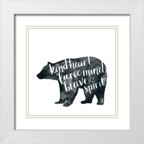 Wise Walker I White Modern Wood Framed Art Print with Double Matting by Popp, Grace