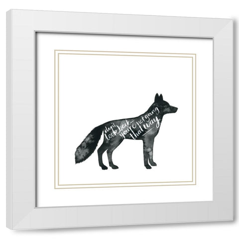 Wise Walker III White Modern Wood Framed Art Print with Double Matting by Popp, Grace
