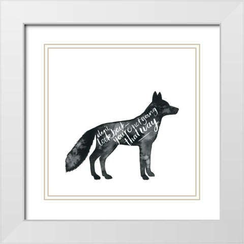 Wise Walker III White Modern Wood Framed Art Print with Double Matting by Popp, Grace