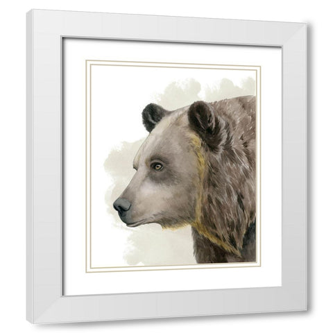 Timberland Friend II White Modern Wood Framed Art Print with Double Matting by Popp, Grace