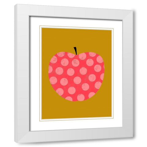 Fruit Party I White Modern Wood Framed Art Print with Double Matting by Zarris, Chariklia