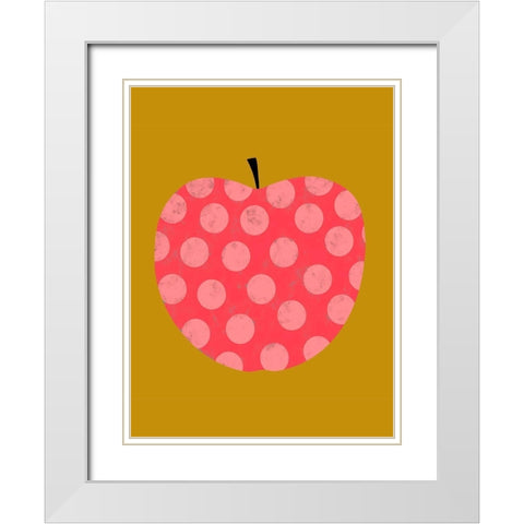 Fruit Party I White Modern Wood Framed Art Print with Double Matting by Zarris, Chariklia