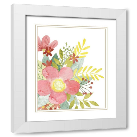 Colossal Florals I White Modern Wood Framed Art Print with Double Matting by Popp, Grace