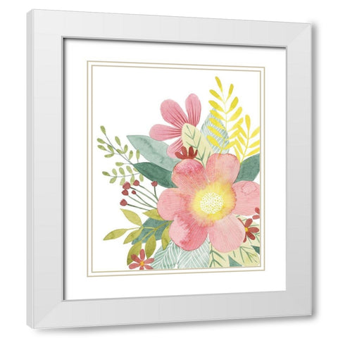 Colossal Florals II White Modern Wood Framed Art Print with Double Matting by Popp, Grace
