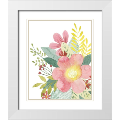 Colossal Florals II White Modern Wood Framed Art Print with Double Matting by Popp, Grace